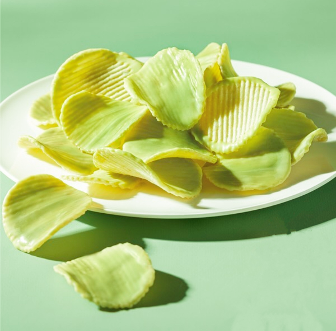 LIMITED EDTN: Green Tea-White Chocolate Covered Potato Chips